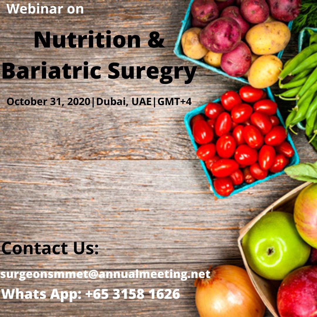 surg_research's tweet photo. Are you attending Webinar on #Nutrition and #Bariatric Surgery 2020
Mobile health  applications with children in treatment for obesity: A randomized feasibility study.
31th Oct 2020, Location: Dubai, UAE #childhoodobesity #Bigproject
Whats app: +65 3158 1626
#nutrition #Bariatric https://t.co/sL5k7Sqixn