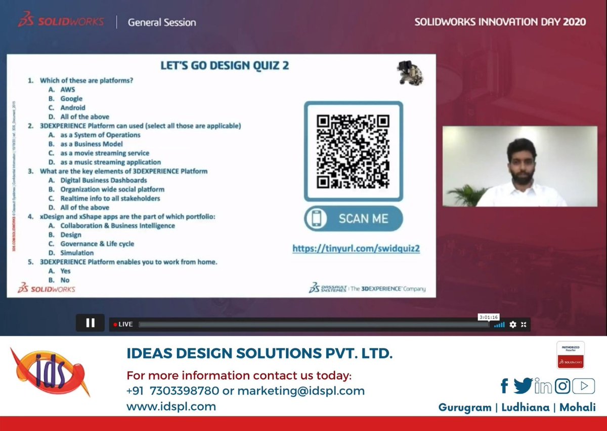 PunikaBamba's tweet photo. Lets Go Design Quiz 2

#Idspl #IdsplTeam #SOLIDWORKSIndia #3DsIndia #SWX2021Launch #InnovationDay #VirtualEvent #SOLIDWORKS2021 #ValueAddedReseller #CAD #3DExperienceWorks #SOLIDWORKS #Design #Product #Mechanical #Engineering https://t.co/i4nhIx14RE