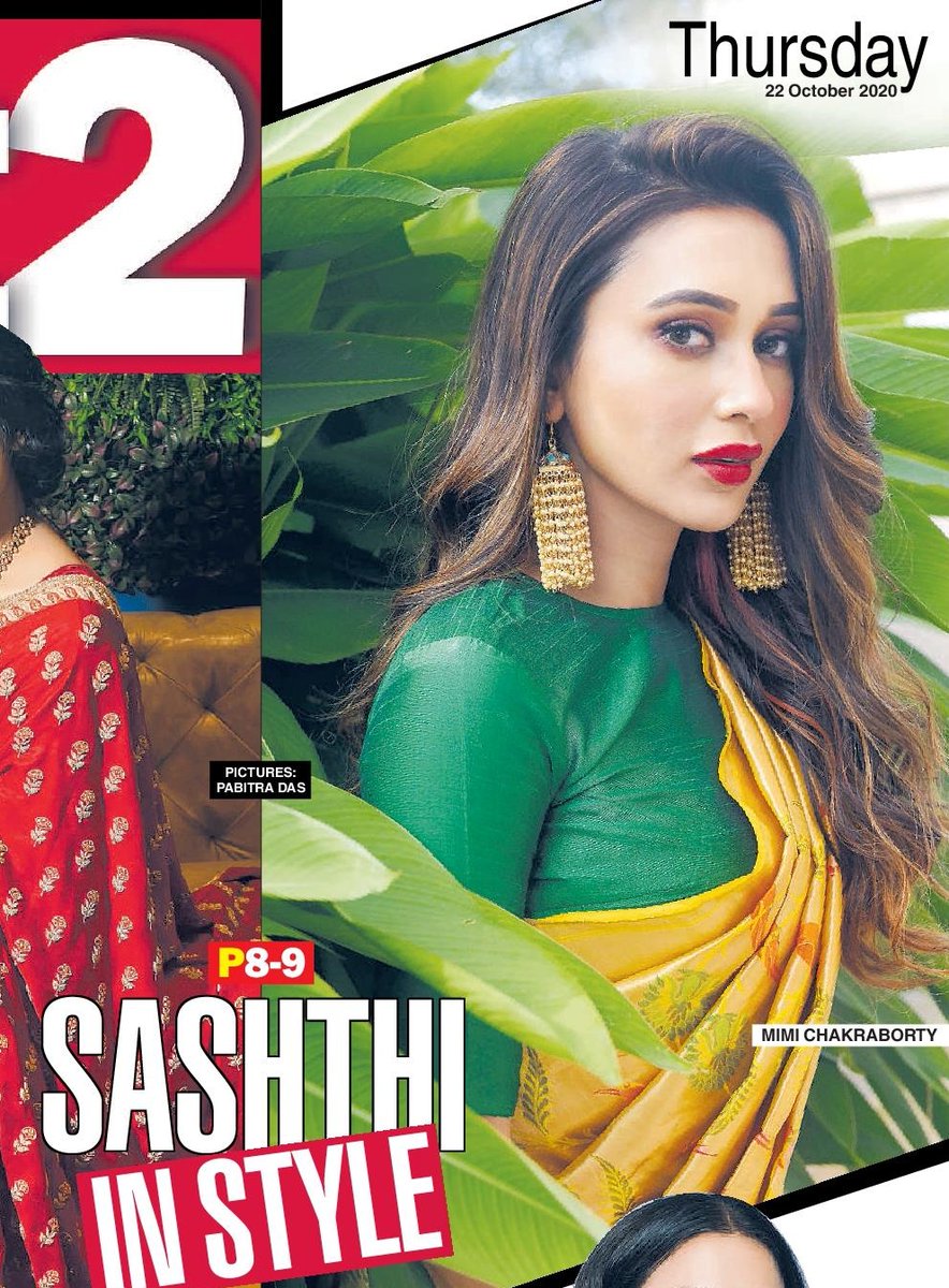 MimiCBlog's tweet photo. #Sashthi in Style❤💛💚
@mimichakraborty glams up in DIY PUJA looks for @t2telegraph https://t.co/BzxbMvK66A