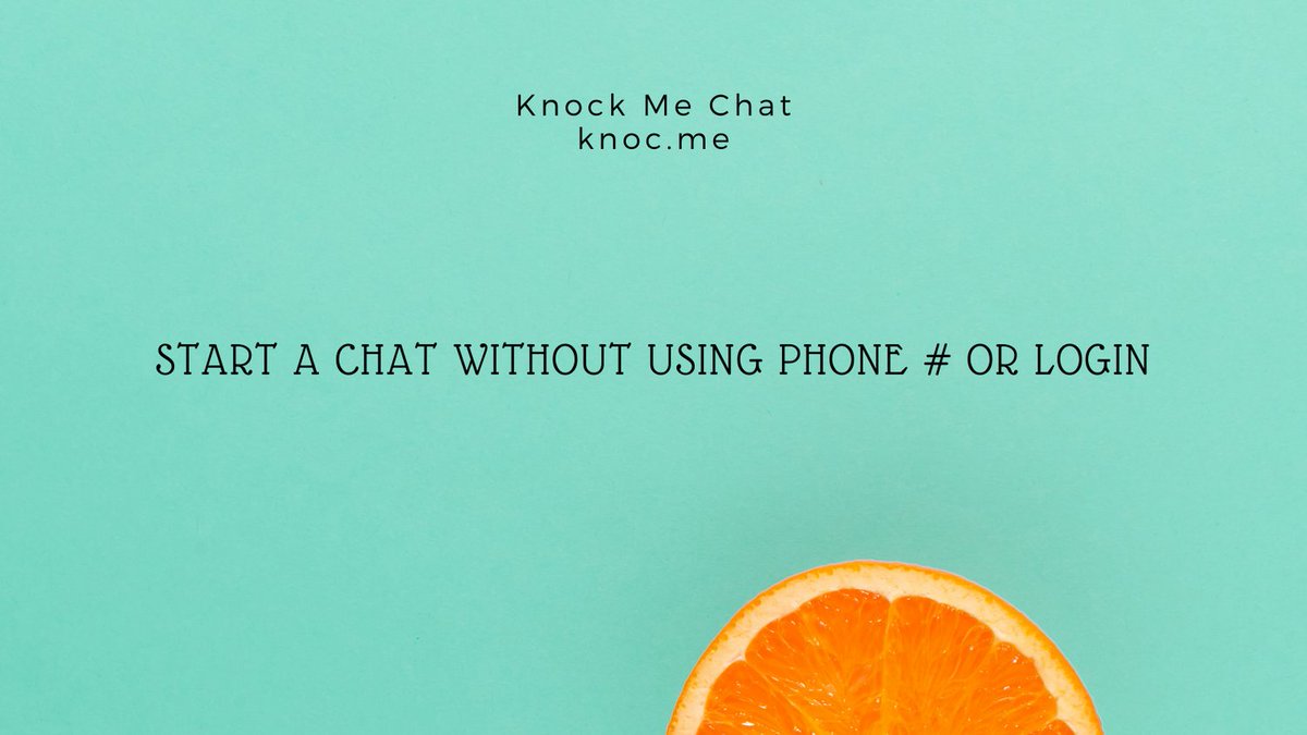mcjelcom's tweet image. START CHAT RIGHT AWAY:  get.knoc.me
...more info: info.knoc.me