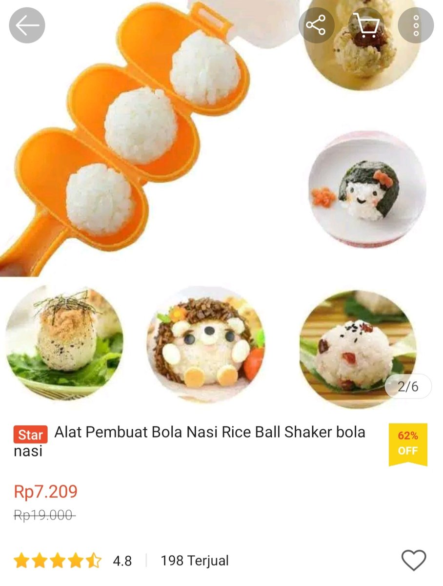 olshophaul's tweet photo. 7. rice bowl shaker.
bisa juga biar anak tertarik buat makan karena bentuk nasi yang unik. buru deh di checkout keranjangnya. https://t.co/LqnLjtwYtT