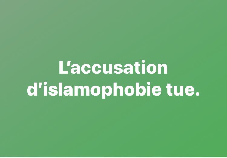 13/ « Obsession islamophobe »...N’est-ce pas cette accusation en " #islamophobie" qui a poussé les frères Kouachi, quatre ans après, à « venger le prophète » en décimant la rédaction de  #CharlieHebdo ?L’accusation d’islamophobie tue.Elle tue ceux qu’elle désigne.