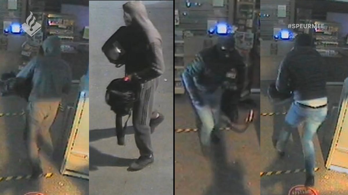Politie deelt beelden van inbraak tankstation Sevenum -. #NuHadM.