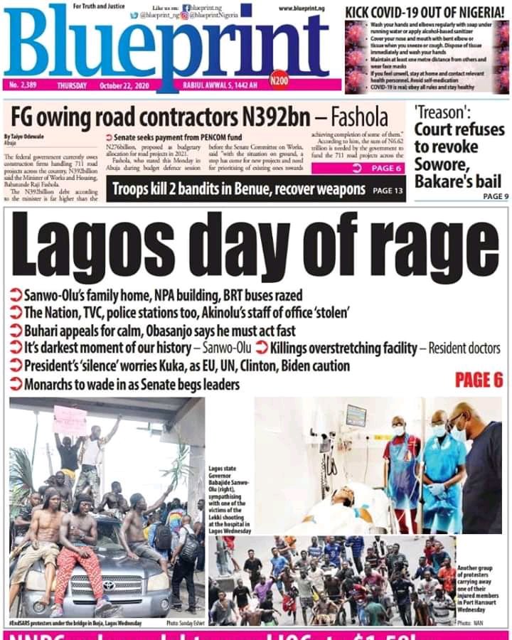 fuoyesmilegist1's tweet photo. Today Newspaper frontpage https://t.co/ob6sveb8Lw