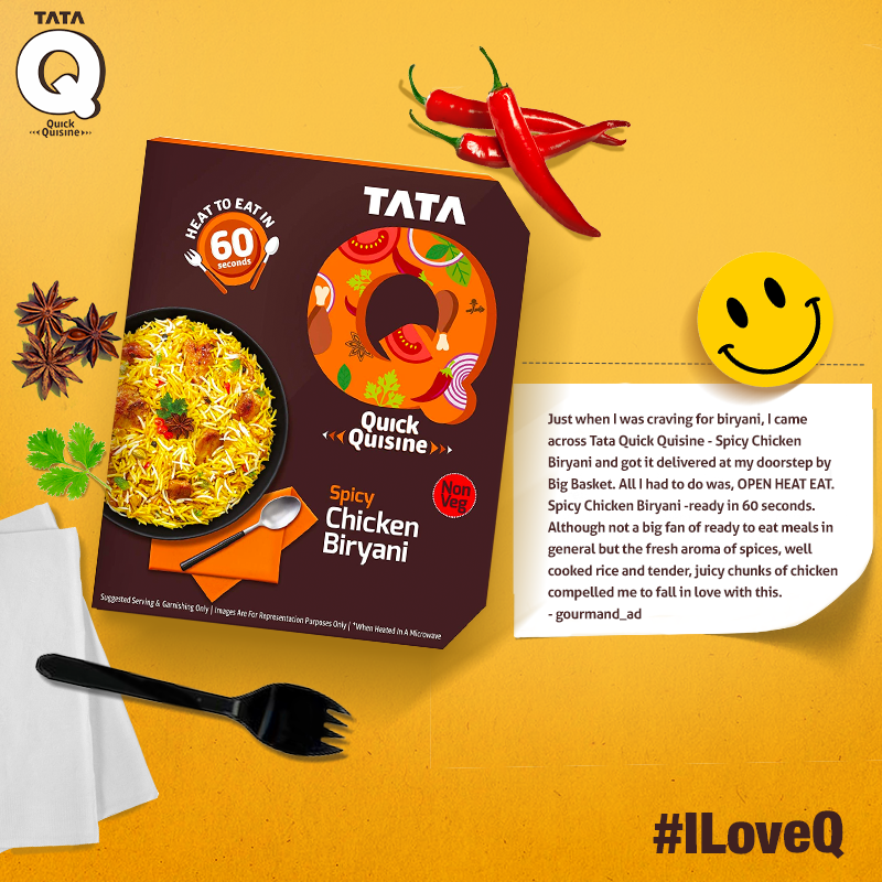 TataQIndia's tweet photo. These words made us fall in love with you! Thank you!💛
•
•
•
#HeatToEat #60Seconds #HeatToEatIn60Seconds #TataSmartFoodz #TataQ #QuickQuisine #GreatTastein60Seconds #OpenHeatEat #ReadyToEat #Cravings #Foodstagram #Foodgasm #Instafood #FoodDelivery #Swiggy #Zomato #Amazon #TBT https://t.co/dbbbpKZu5s