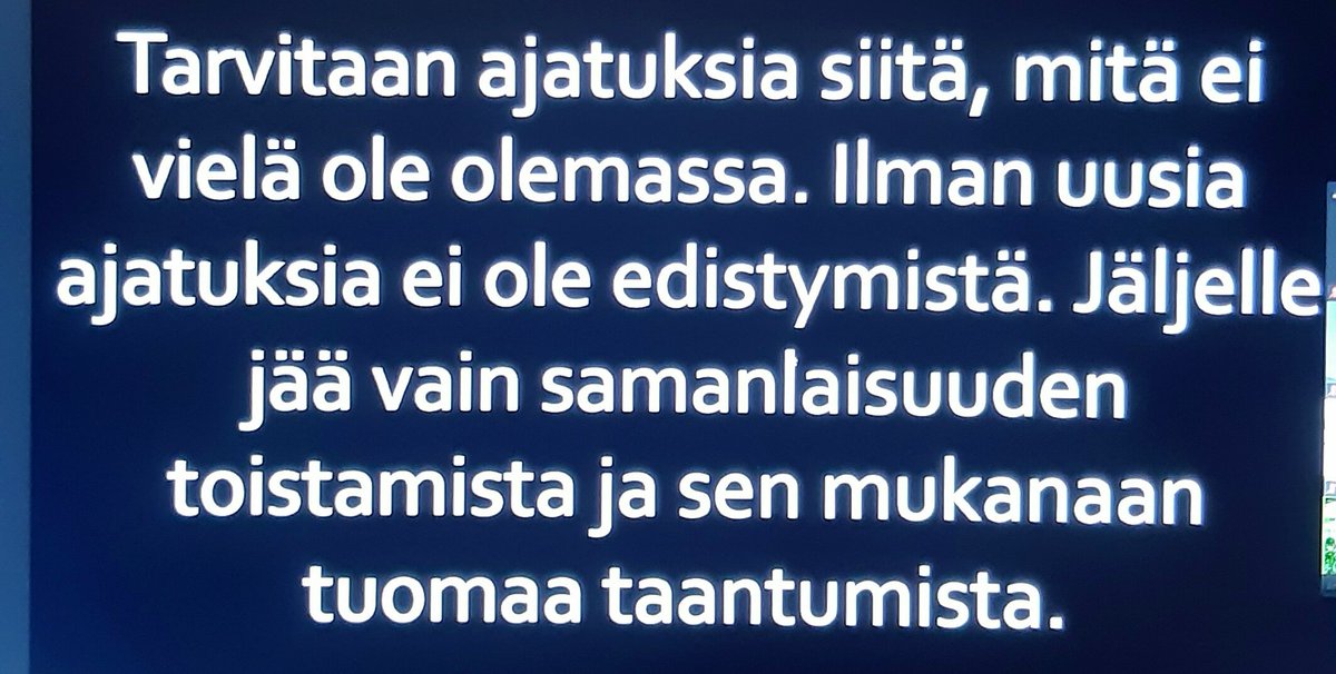 #Sitra' n #Heräämö"ssä Arto O. Salonen kertoo tulevaisuuden kuvittelusta. Jotta saamme muutoksia aikaan, tarvitsemme näkymän rakentajia, jotta saadaan kiinni siitä, mitä ei vielä ole. Kuvittelukyky on aivan keskeisessä asemassa. #tulevaisuus