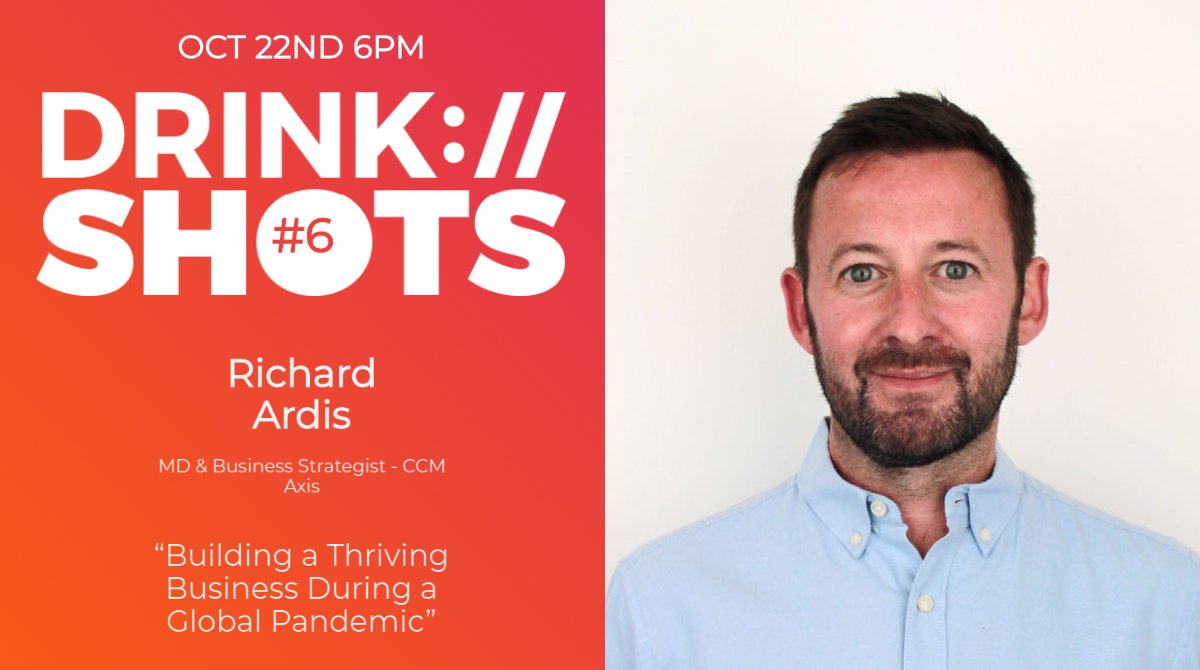 How do you build a brand & successful business in a time of crisis? Find out from Nottingham's Richard Ardis MD @weareccm at tonight's #DRINKDigital 

Register➡️ boom.tips/drinkoct2020

#Nottinghamshire #Derbyshire