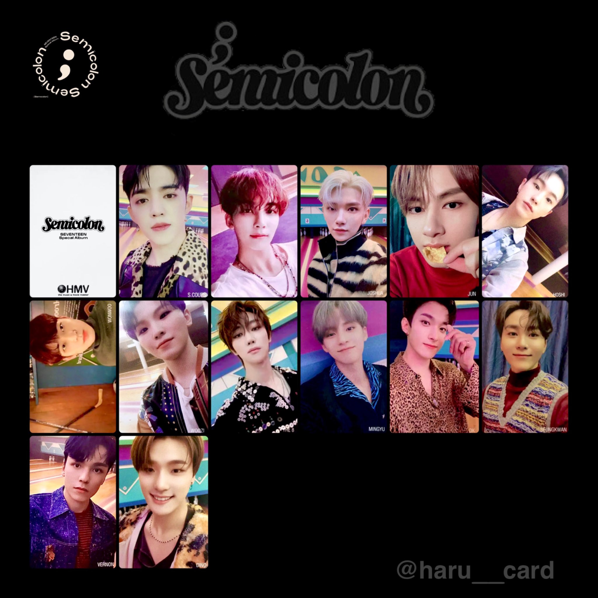 タレントカード SEVENTEEN Semicolon THE 8 HMV F1_wH6ZaYAAwp0R.jpg:large