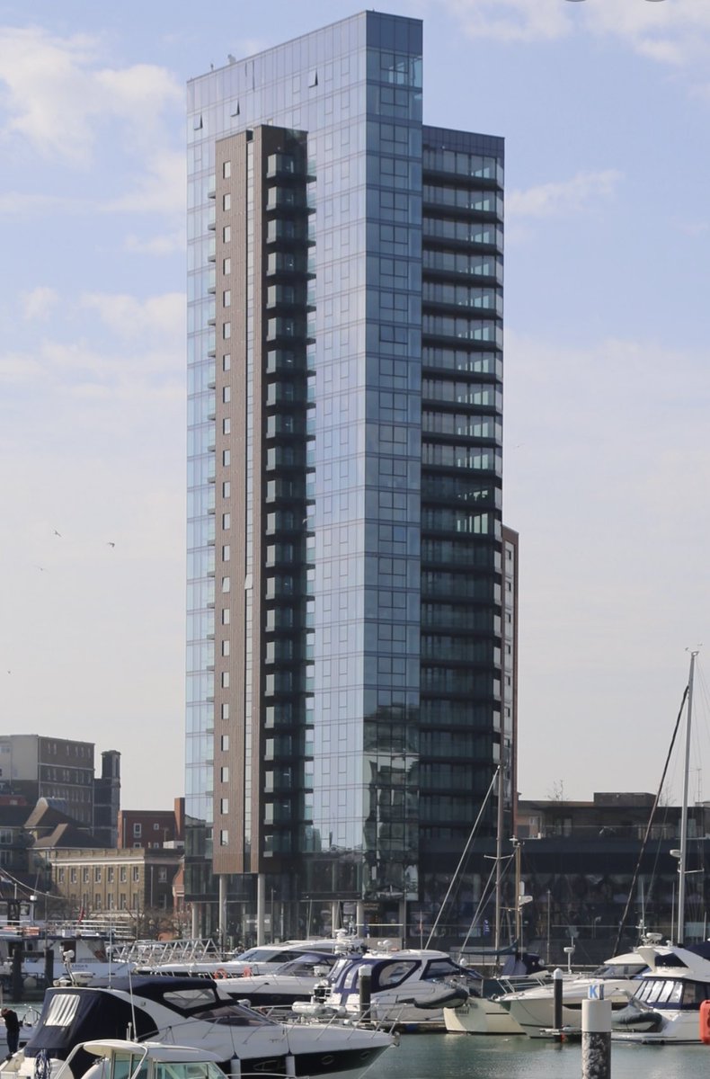 The Iconic Moresby tower stands tall &amp; beautiful at the edge of #southampton Marina. 
M12 provide #concierge #caretaker services. if you have a development that requires the #M12 touch contact us: m12group.co.uk