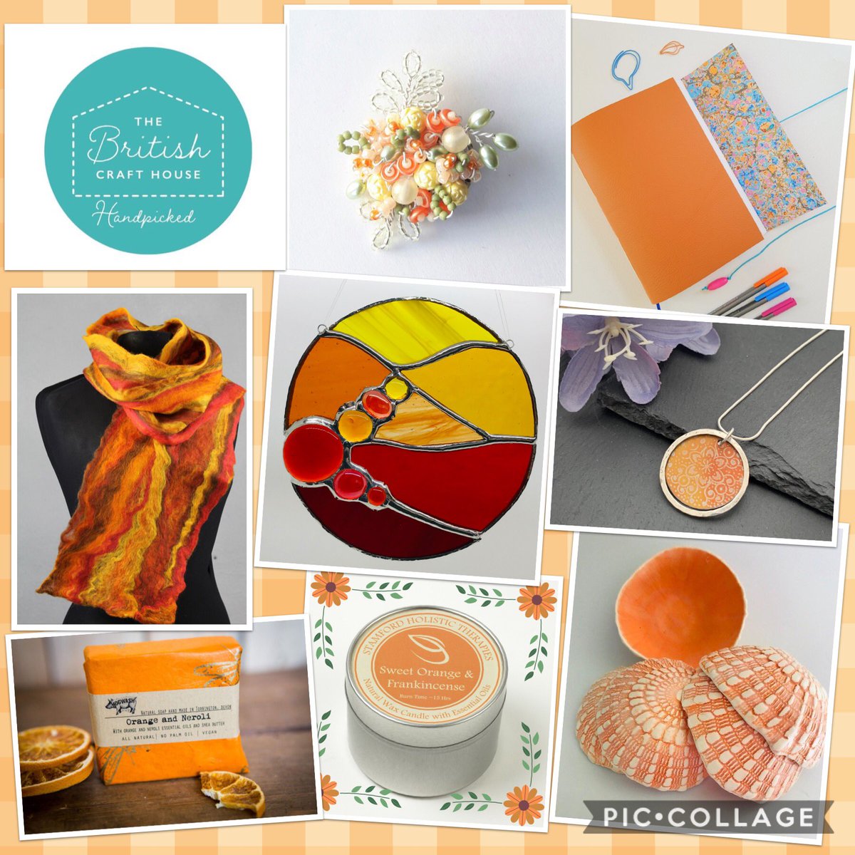 Big, bright orange for #teamworkthursday <a href="/BritishCrafting/">BritishCraftHouse</a> instagram.com/p/CGoxVmNlLcX/… <a href="/OdesiaM/">Odesia</a> <a href="/malloryjournals/">MalloryJournals</a> <a href="/CJCo_lisa/">The Cheshire Jewellery Company</a> @llinosgale @stamfordholistic @hogwashsoap <a href="/tweeds54321/">bobbinaround</a> and me! #tbch #teamtbch #shopindie #smallbusiness #giftideas