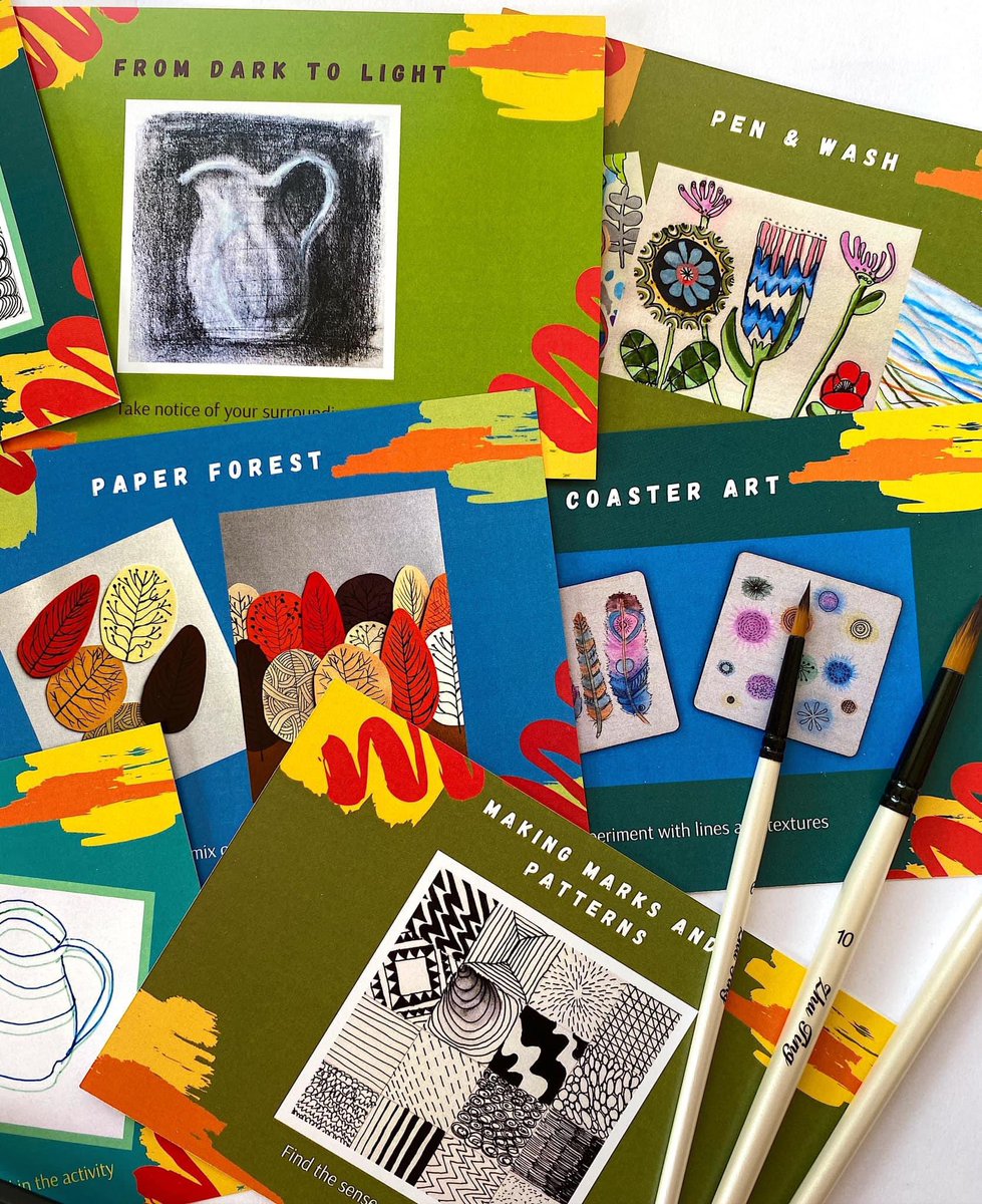 I’ve been designing these postcards for <a href="/CartwheelArts/">Cartwheel Arts</a>  with art activities for people in the community 😁 <a href="/Art_Warr_Info/">Art Warrington Info</a> @NHSE_Wellbeing <a href="/kerryrelease/">Kerry Bertram (she/her)</a> #creativity #wellbeing #Mindfulness #artforareason #CultureRecoveryFund #community <a href="/WiganLeighCarer/">WiganLeighCarer</a>