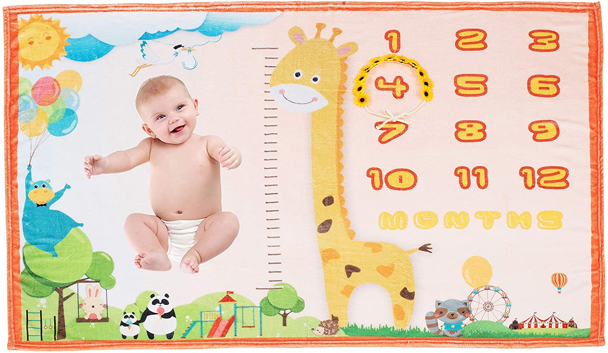 kidwaving's tweet photo. Our newborn #milestoneblanket is made with an ultra-soft 280 GSM fleece material that’s gentle on sensitive skin and keeps your #babywarmer in cool weather and relaxed in warmer weather for year-round use. 

Products Link - https://t.co/KSsznjozVZ

#baby #blanket #babybedding https://t.co/Kb4tJIu9Xv