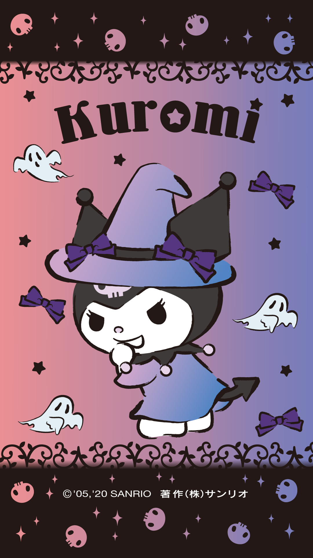 マイメロディ 公式 アンケートへのとうひょう ありがとう キュートなハロウィーンがおおかったみたい どんなハロウィーンでも みんなが たのしくすごせると うれしいな おれいに かべがみを ぴれぜんとするね サンリオハロウィーン T