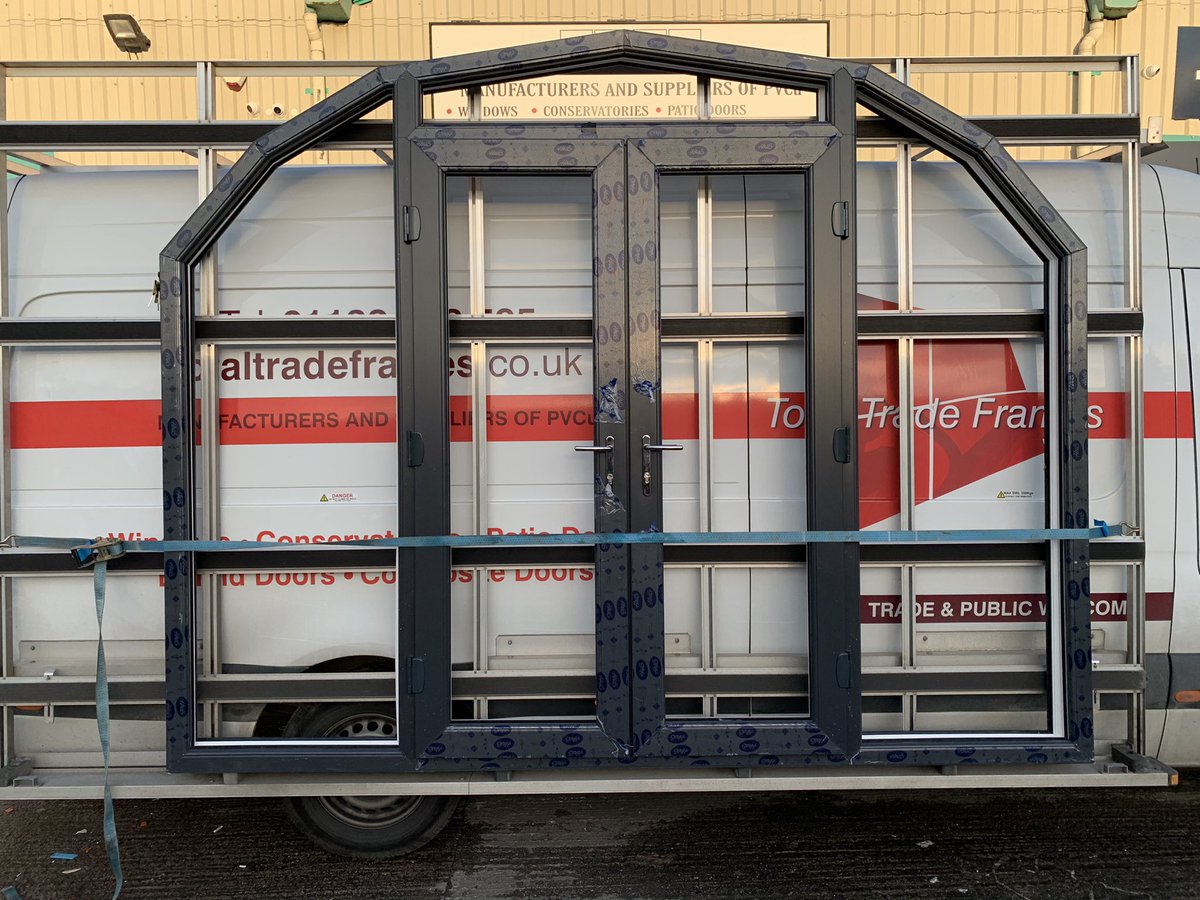 Not your average French door 😬first of many to be installed in new build pods.