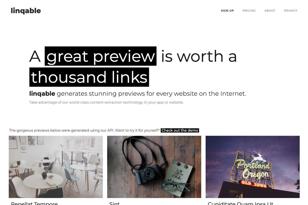 linqable's tweet image. Here is a small teaser for an upcoming redesign we have been working on. What do you think?