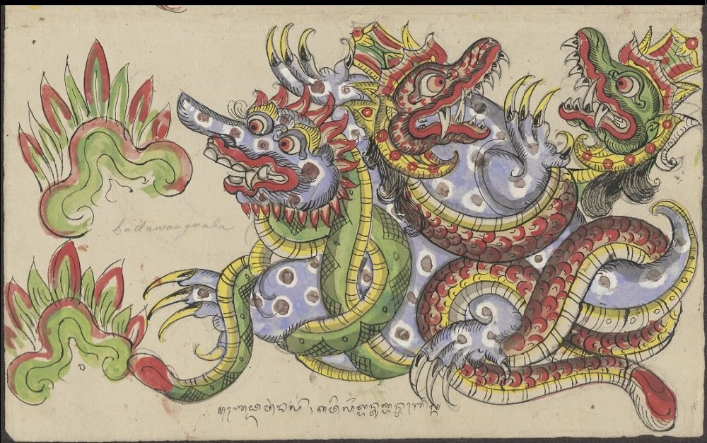 3. the mural?this was only a glimpse BUT! i do like how they draw the dragon's face!! its close to how theyre depicted on SEA wayang. However... other than the face (the cloud swirls, composition, colors) screams chinese/japanese to me :((see the difference?)