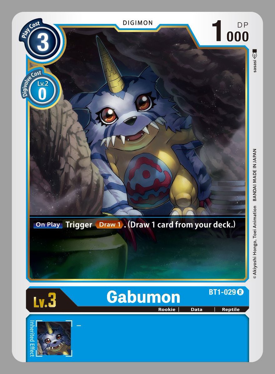 ★Release Special Booster Ver.1.0 Card Preview★

Digimon Card Game Super Pre-Sale launches in stores around the world 27th November, 2020! 

Like and retweet to unlock other Gabumon reveals today! 

#digimonTCG #digimon world.digimoncard.com