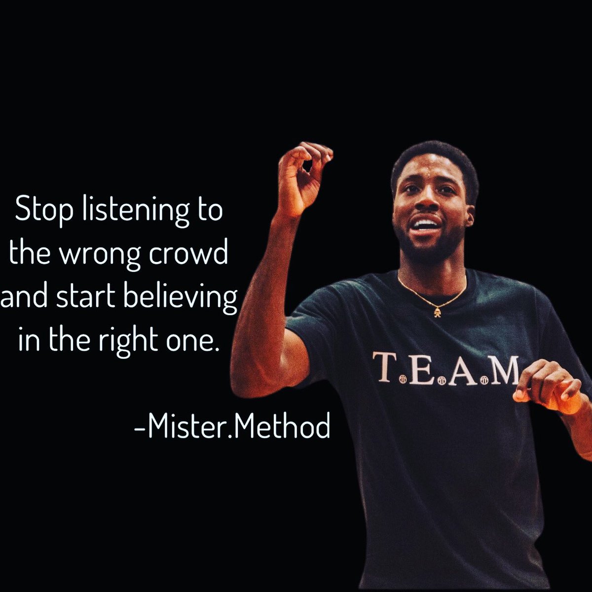 method_mister's tweet image. To often we feel because something is accessible that it’s meant for us. Never stop striving to be the best version of yourself.
#lhtl4u A Method from T.E.A.M