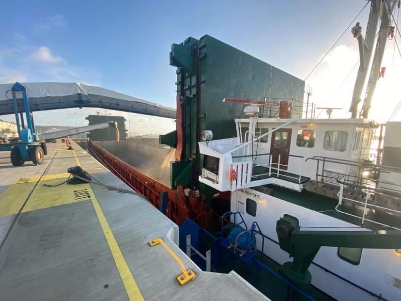 Hammond_Agency's tweet photo. We welcomed the 'Astra' on Tuesday and are grateful for the conditions today to continue loading Barley @Port_of_Dover @Cefetra #gtsship @Barhamlabservi1 #Libraagencies #PODCL https://t.co/vMZLkFZzbR