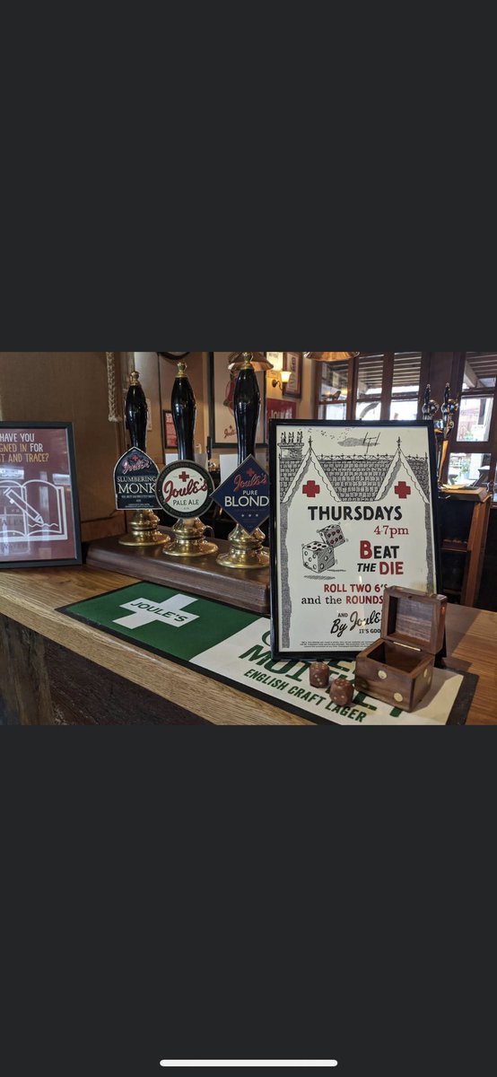 Drink for free tonight between 4 &amp; 7pm
Simply order your round and roll 2 sixes to have your drinks paid for by us.

Max round size £25, sorry no 🍾 or 🍴