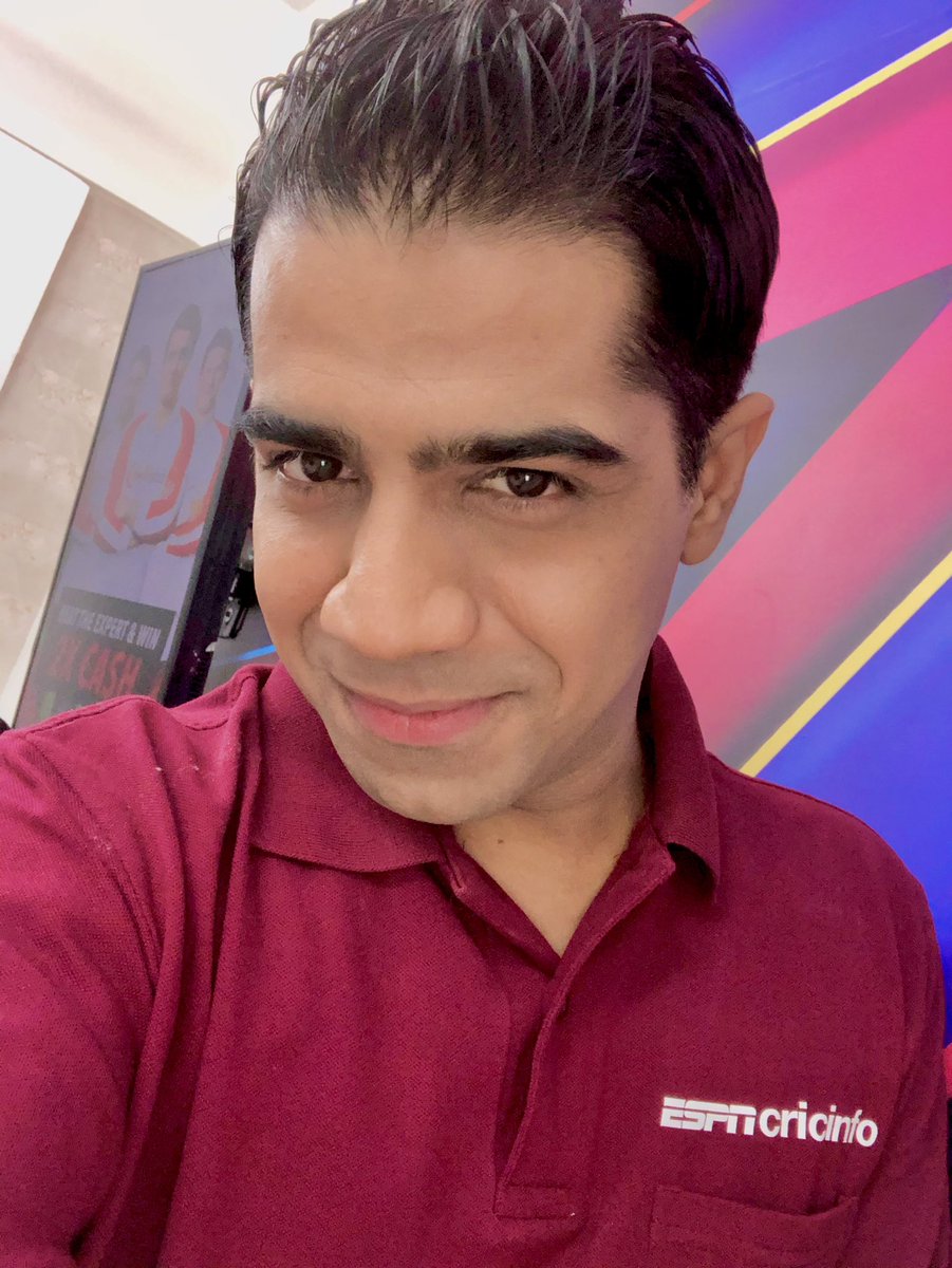manishbatavia's tweet photo. 36th consecutive Day at work! Fun! @ESPNcricinfo #IPL #IPL2020 #Breakless https://t.co/yycaDkTWJh