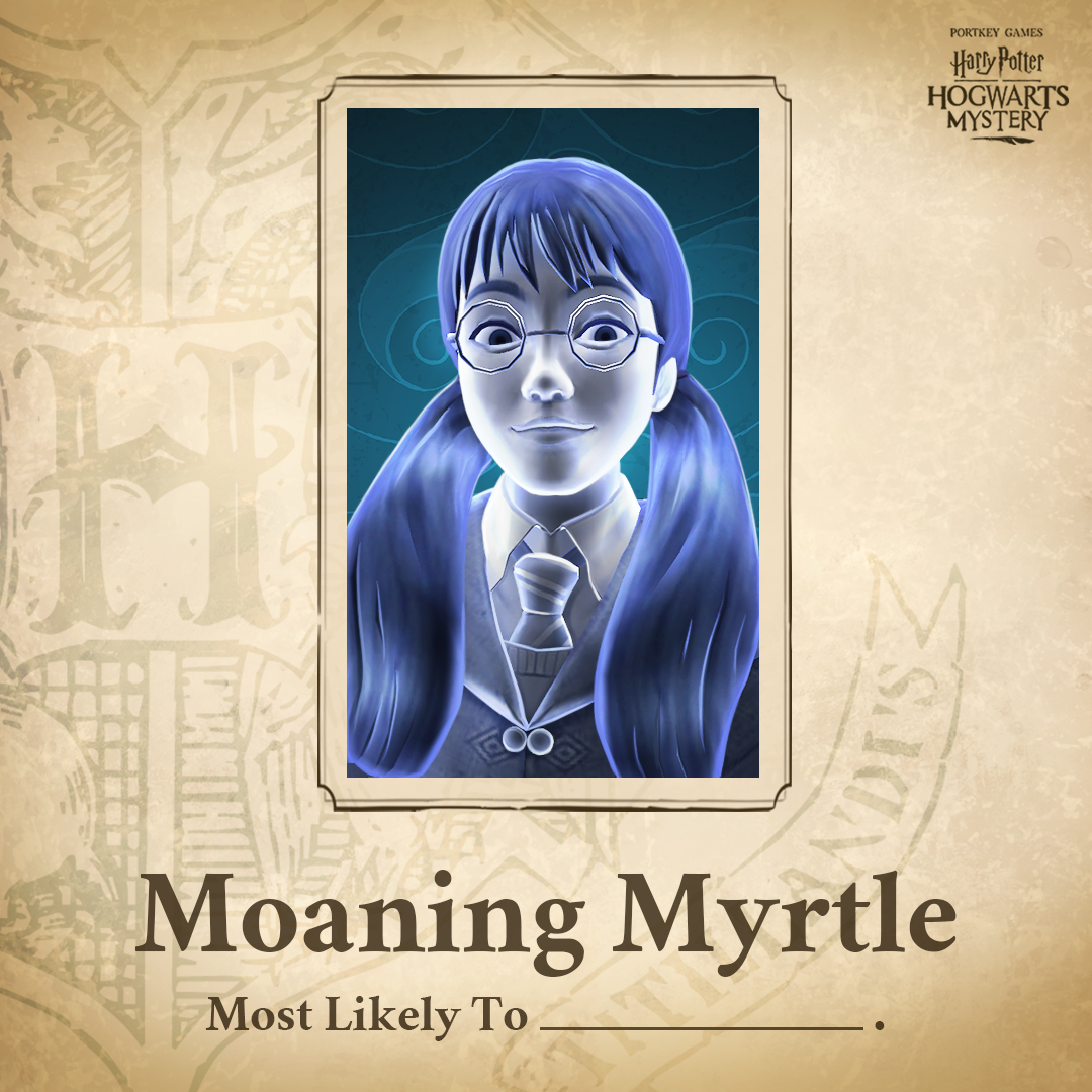 Harry Potter Hogwarts Mystery Everyone S Favourite Bathroom Dwelling Ghost T Co rqsaqlqs Twitter