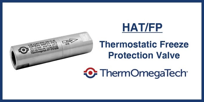 ThermOmegaTech's tweet photo. Dreading #freezing temps? Don’t let the cold interrupt your workflow – install the HAT/FP freeze #valve on your safety stations, condensate systems, and water lines to prevent freezing for a worry-free winter. https://t.co/yiginx2Ctq #Industrial https://t.co/6IfA13KLrH