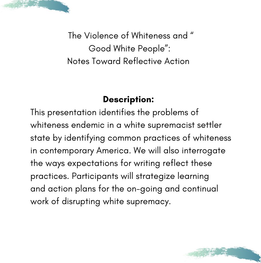 WCMSU's tweet photo. The next speaker for this year’s speaker series is Nick Sanders! On October 26th at 6 pm, he will be discussing problems with practices of whiteness and their impact on writing. 

Follow this link to reserve a spot: 

https://t.co/v0ZlX8O9by https://t.co/SR9bL0FlI9