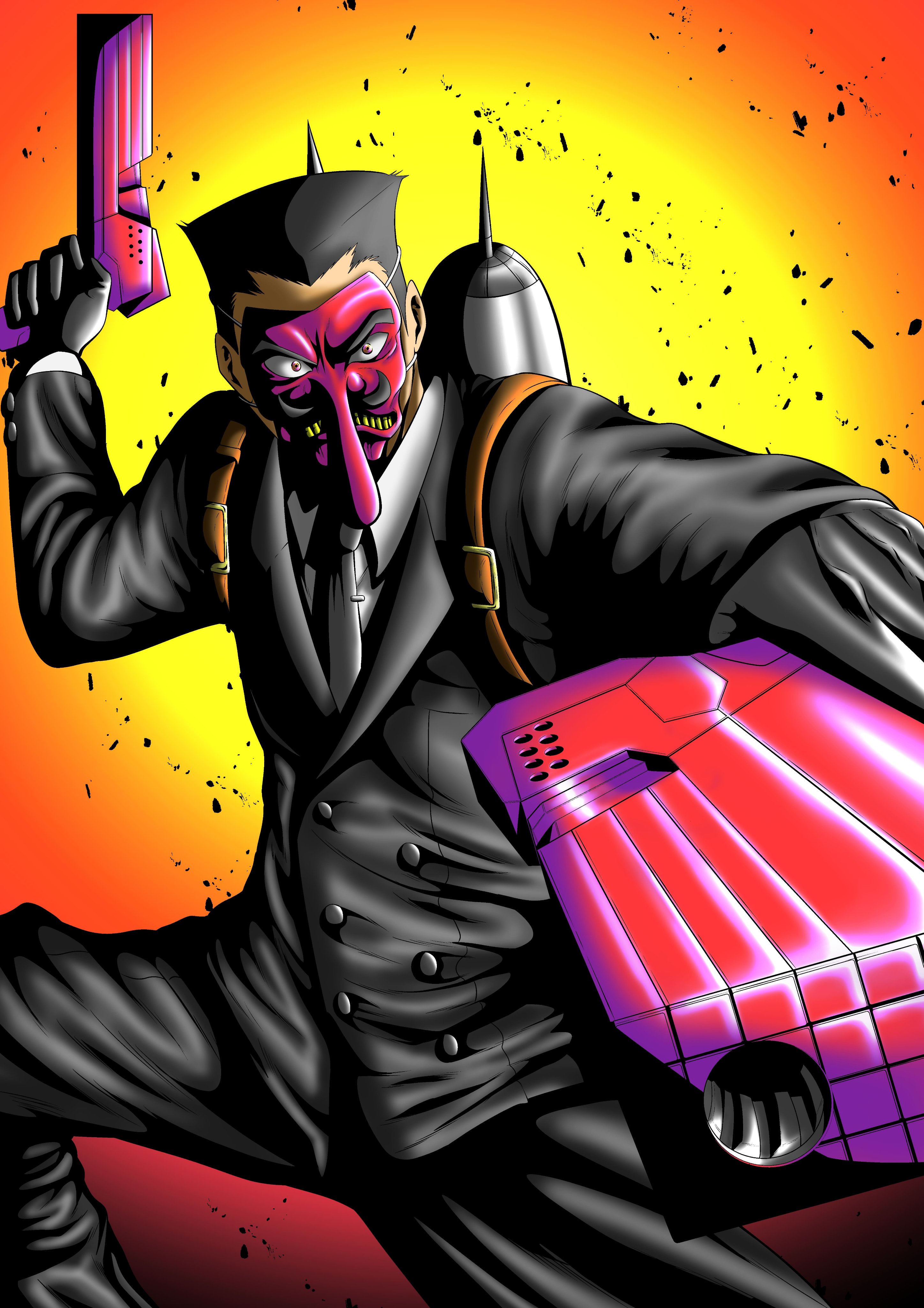 メカジキ弐號 ニンジャスレイヤー ヤクザ天狗 ウキヨエ イラスト 絵描きさんとつながりたい T Co Tjezpfdqwj Twitter