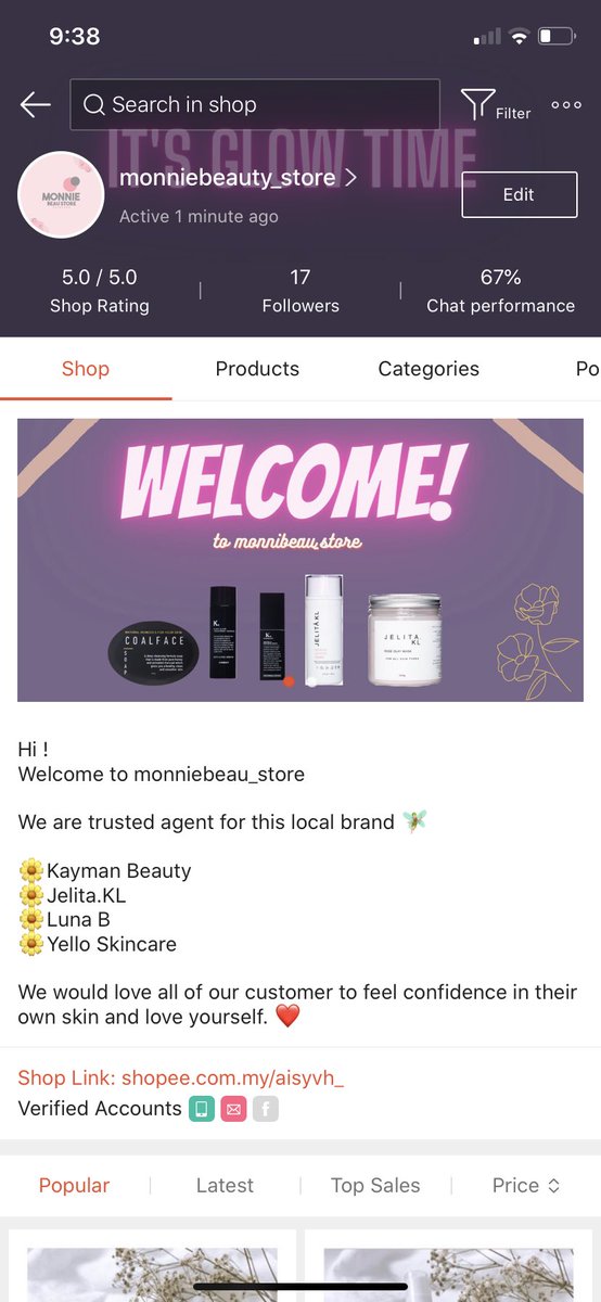 Follow me for more skincare thread Also im selling kayman beauty, yelloskincare and jelita.kl  https://linktr.ee/monniebeau_store