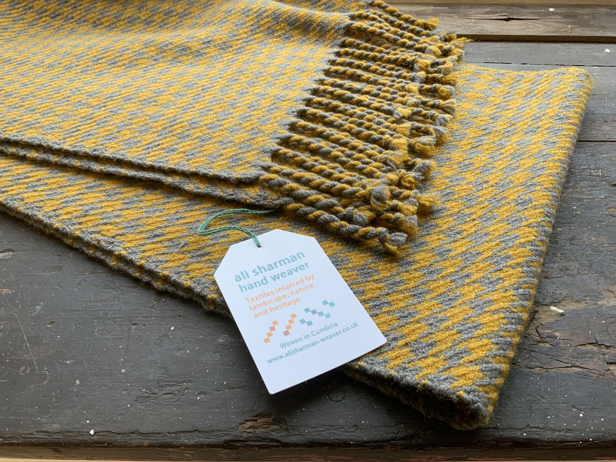 farfieldmill's tweet image. A beautiful pinwheel scarf handwoven by Ali Sharman in her studio. Textiles inspired by landscape, nature and heritage.
alisharman-weaver.co.uk
#britishwool #heritage #wool #weaver #warm 
 open Thurs-Sun 10.30am - 4pm FREE ENTRY
@yorkshire_dales  @visitsedbergh @LakeDistrictPR