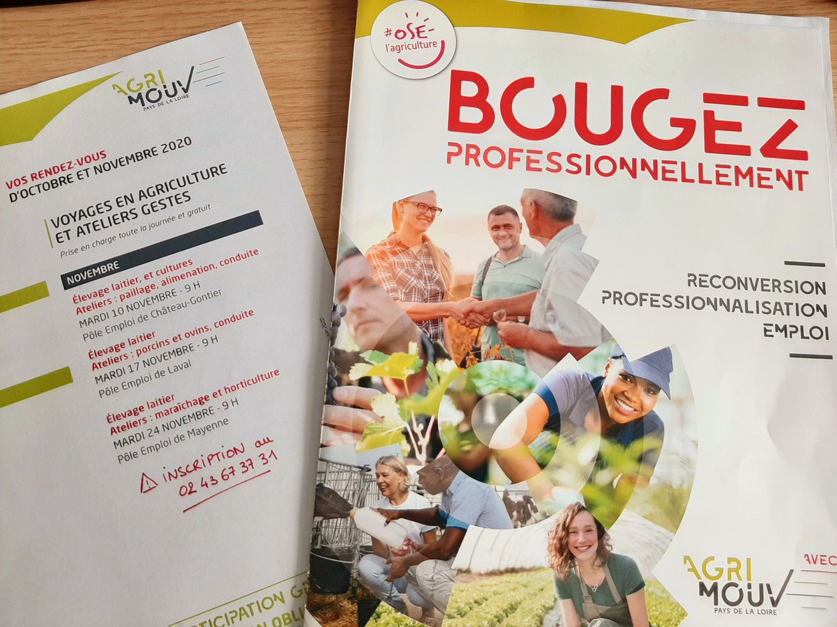 Cette semaine👉9 personnes sont venues découvrir les métiers de l'agriculture à <a href="/chateau_gontier/">Château-Gontier</a> #agrimouv53 lors d'un atelier d'information. Merci à l'agence pole emploi pour l'accueil @poleemploi_PDL #oselagriculture <a href="/lamayenne/">La Mayenne, le Département</a> Prochaine étape pour eux : voyage en agriculture!