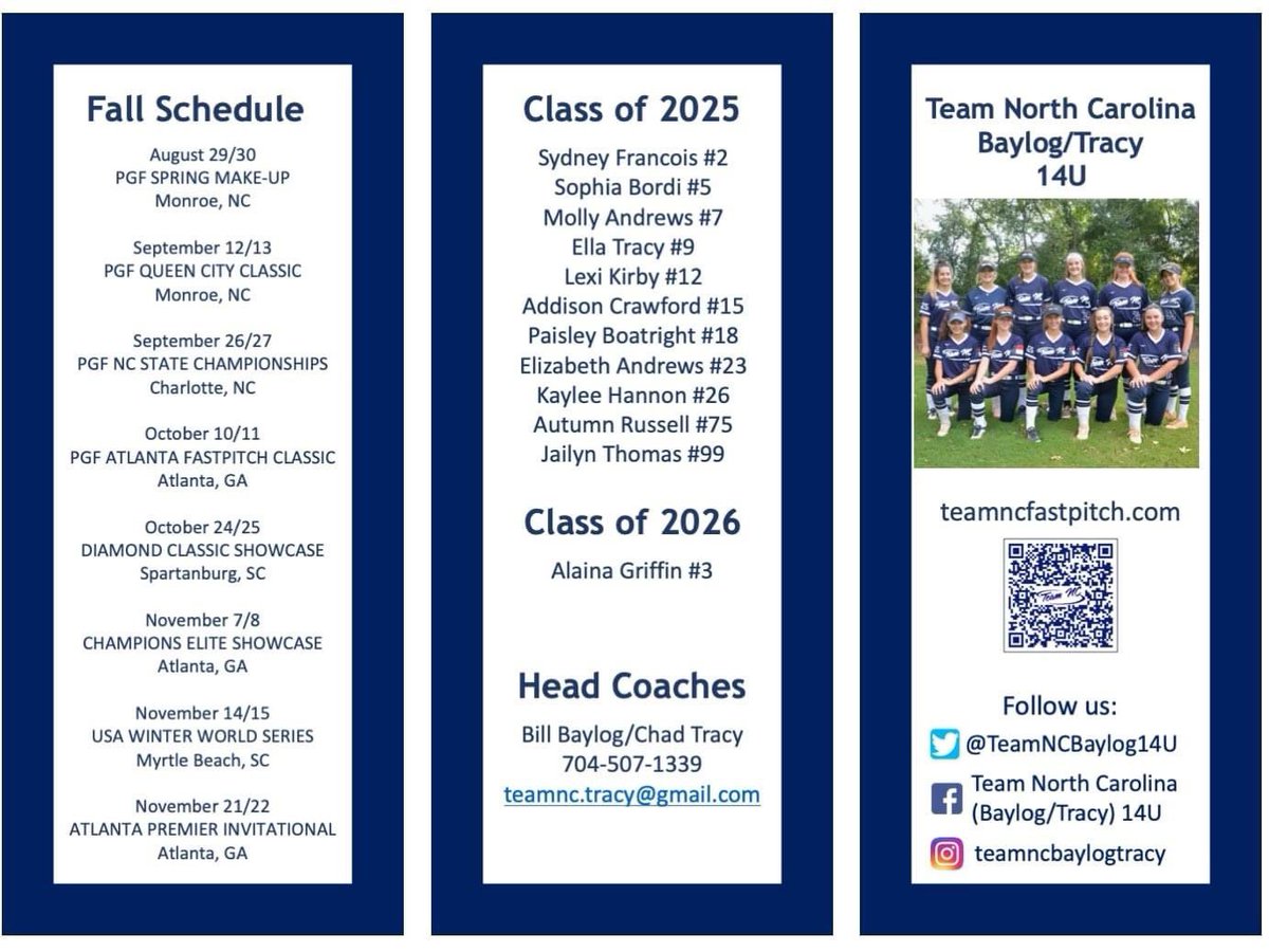 TeamNCBaylog18U's tweet photo. Excited to get the party started for these young ladies! I can tell you from doing this process before that once the first tri-fold is done time went REALLY fast so ENJOY the ride!
#hittersdontsit
#bingobillisback https://t.co/cM1Es5zmlg