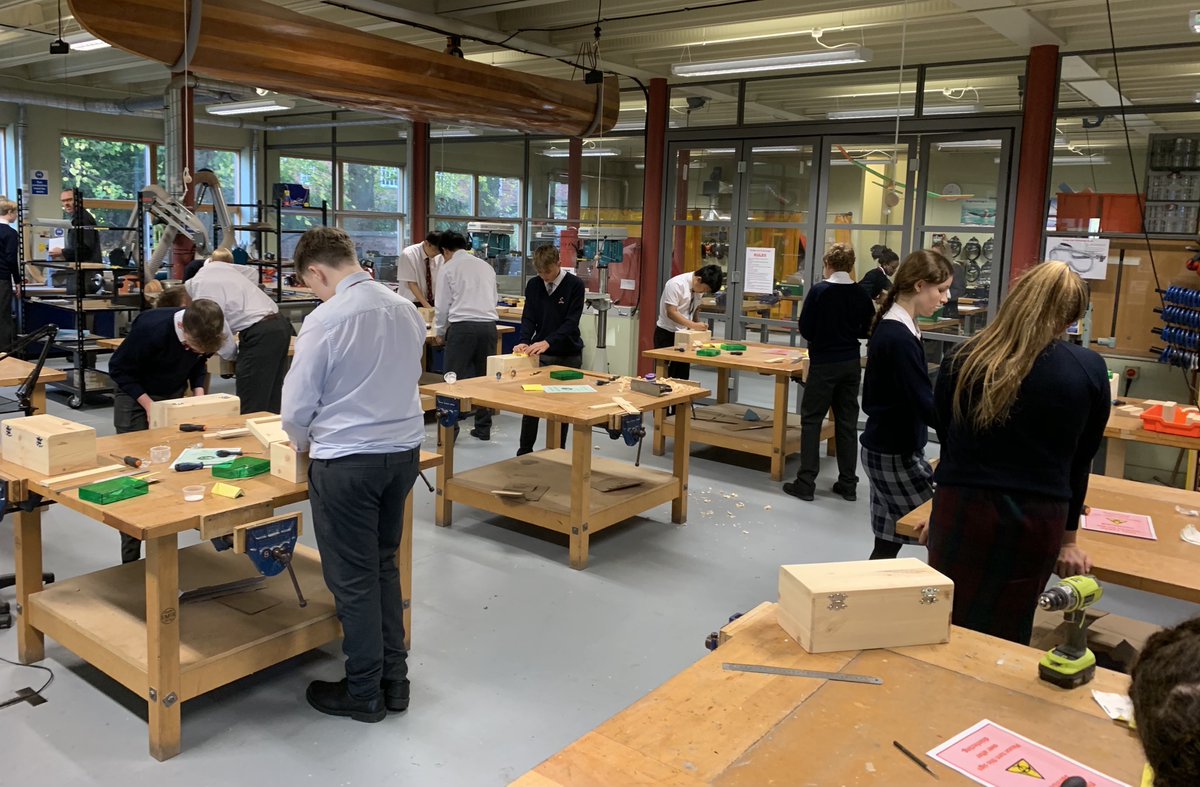 Mr Matthew's Year 10 DT Group have almost finished their toolboxes.