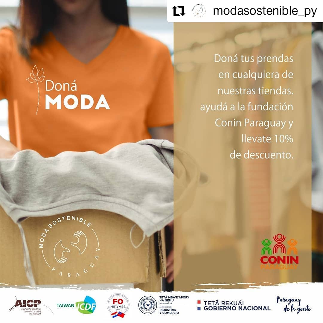fomipymespy's tweet photo. #Repost @modasostenible_py
• •
Buscá el sello de #ModaSosteniblePy en las tiendas que acompañan a la campaña y #DonáModa para la Fundación @coninpy.
¡Juntos podemos hacer más! 🌿👗
Con apoyo de @taiwanicdf_py y el @MIC_PY, a través del Proyecto @fomipymespy 🤝 https://t.co/1QeShlUj4h