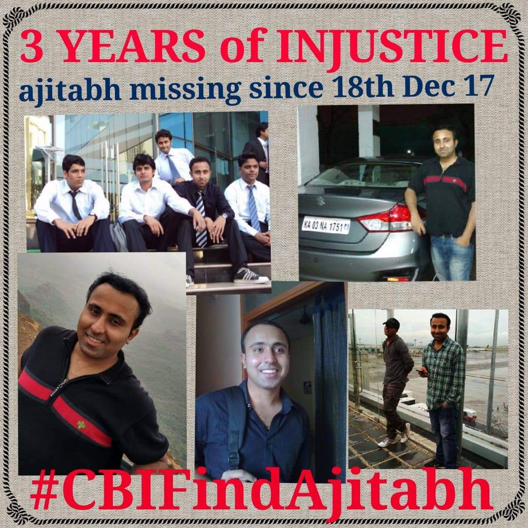 varunkapurz's tweet image. Almost 3 years, and #Ajitabh is still missing!!! Why??? Why the CBI or other agencies not able to do anything about this?? #CBIFindAjitabh