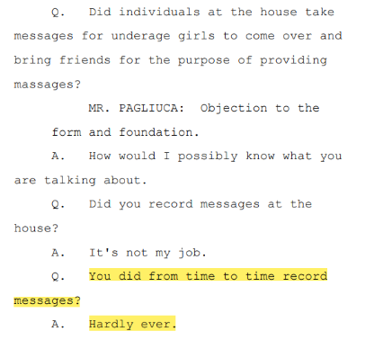Remember those reports about Epstein being in possession of CDs/media in a locked safe?And the rumors of tapes? Maxwell admitted to recording massages at Epstein's home.