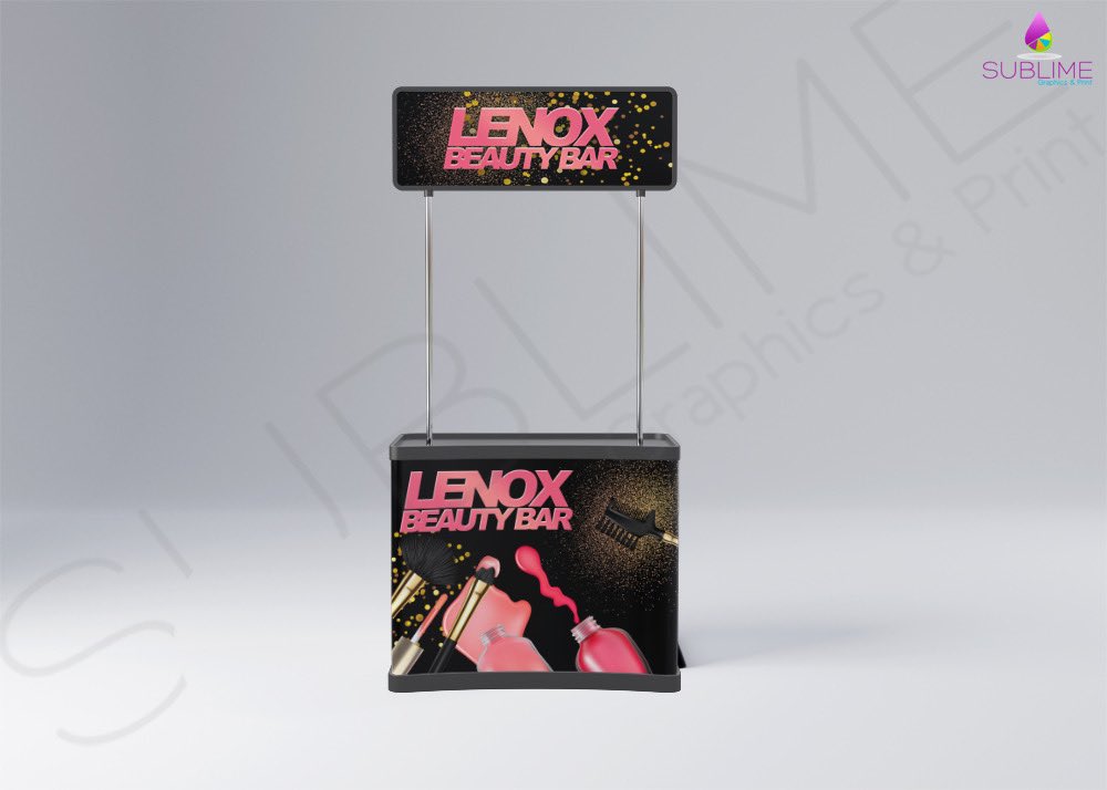SublimeGP's tweet image. A Simple Kiosk Design For Our Awesome NEW Client “LENOX BEAUTY BAR”. - Our Design Team is Available for Live Consultations. #MakeYourNextDesignSublime☀️#Tradeshow #BeautyBar #Graphicdesign #Business #Beauty #NewBusiness #wednesdaymorning #StartUp #branding #Marketing #Sublime