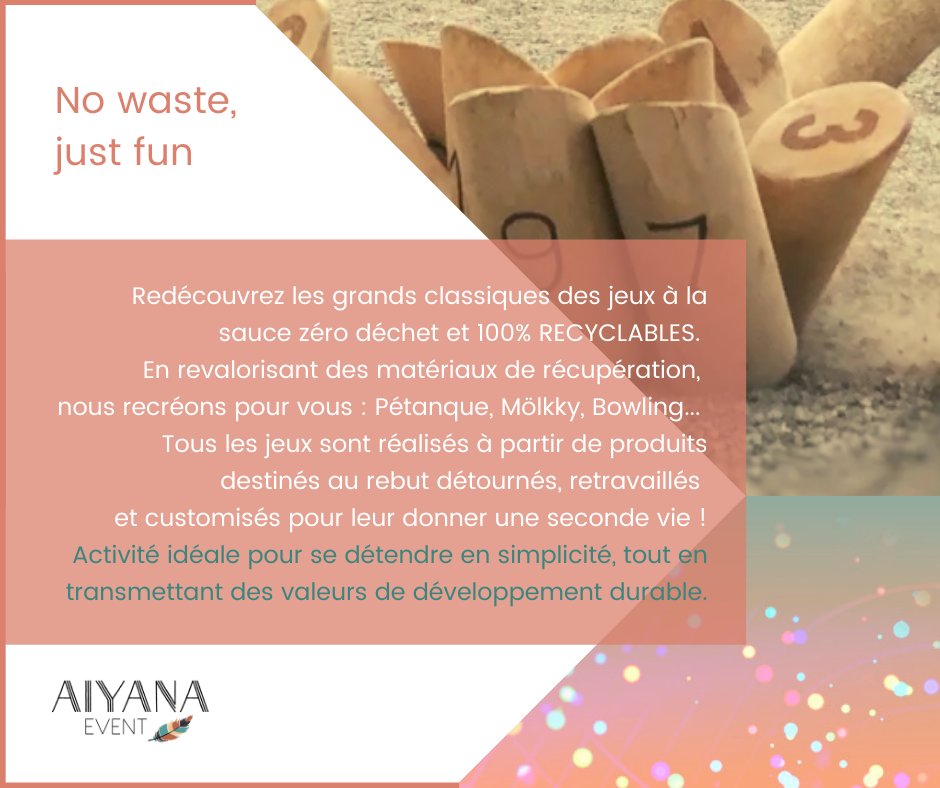 AiyanaEvent's tweet photo. || 🚨Activités INNOVANTES, variées et efficaces  🎯🥇 ||
Nos TEAM BUILDING uniques vous transportent dans des univers auxquels vous n'auriez jamais pensé !

Retrouvez tous nos team building ici 
⬇️⬇️⬇️
https://t.co/lz2ngHRlTg

#aiyana #event #valence #agence #evenementiel https://t.co/wUlbiVlQ4r
