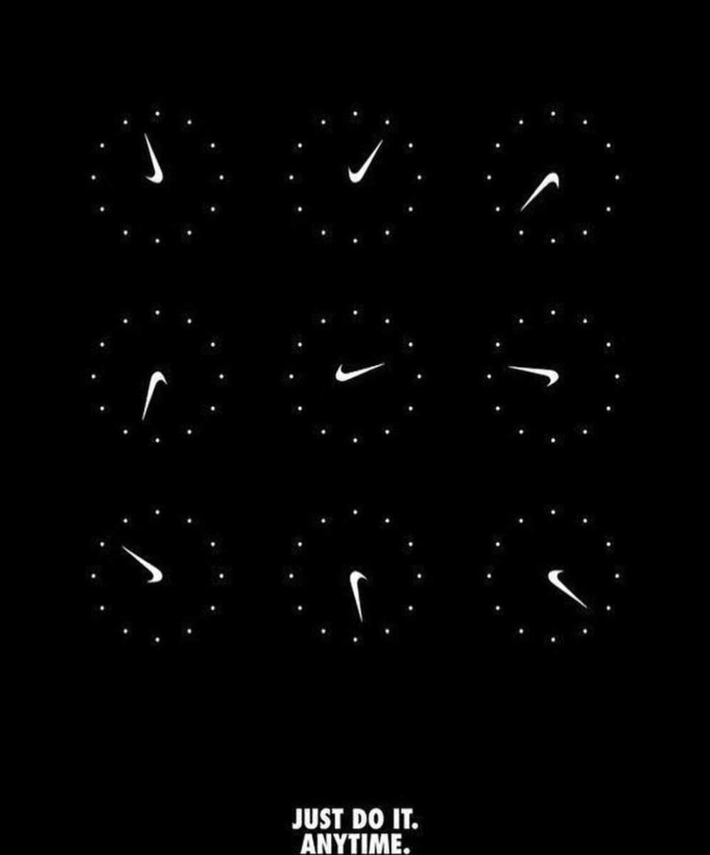 Just do it. Anytime.
#Nike