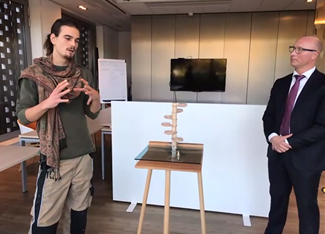 BrouwerJoline's tweet photo. “The Future of Food in 2050” by the artist - Bart van Dommelen handed to Saxion University of Applied Sciences 
@SaxionUAS director Hans Dorrestijn 
 #euregionsweek #smartfoodproduction #thinkeastnetherlands 
@thinkeastnl https://t.co/nZNTQtNFKU