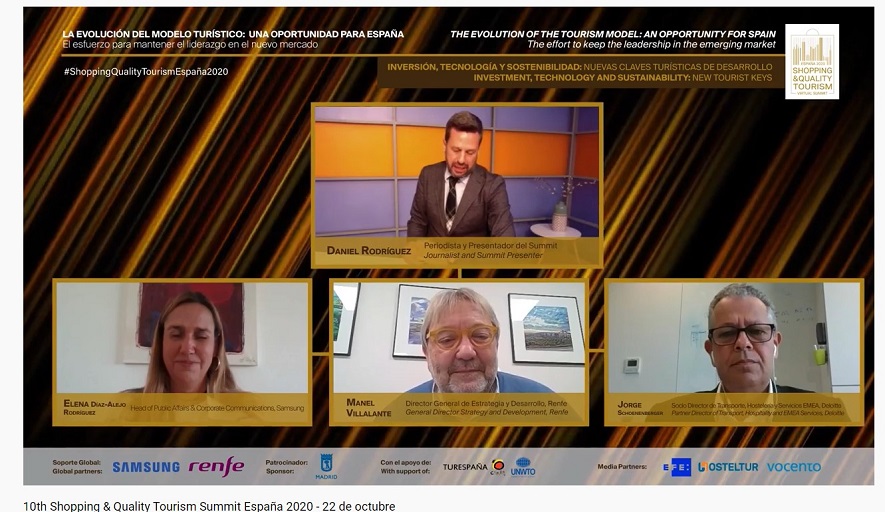 Manel Villalante, director general de Estrategia y Desarrollo de <a href="/Renfe/">Renfe</a> ha participado esta mañana en
#ShoppingQualityTourismEspaña2020 
INVERSIÓN, TECNOLOGÍA Y SOSTENIBILIDAD: NUEVAS CLAVES
TURÍSTICAS DE DESARROLLO.
👉 youtube.com/watch?v=X-fAiR…

<a href="/TSQTINSTITUTE/">theshoppingtourism</a>