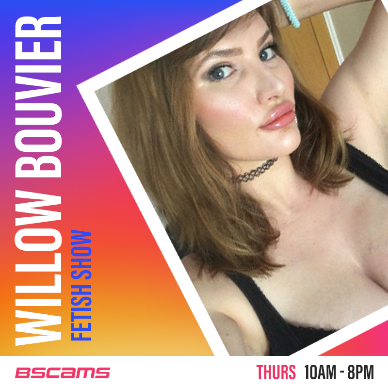 Willow gives you a fetish show on her cam this morning throughout the day https://t.co/h4sdmcXpEK