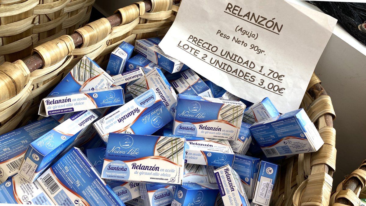 Relanzón en aceite de girasol alto oleico 🌻🐟.
Promo especial en tiendas físicas.
Recuerda que hacemos envíos a toda la península. Conservas Nuevo Libe, de nuestro barco 🛳  a tu casa
📦 Envío gratis a partir de 80,00€
🛒 Haz tu pedido: conservasnuevolibe.com/tienda