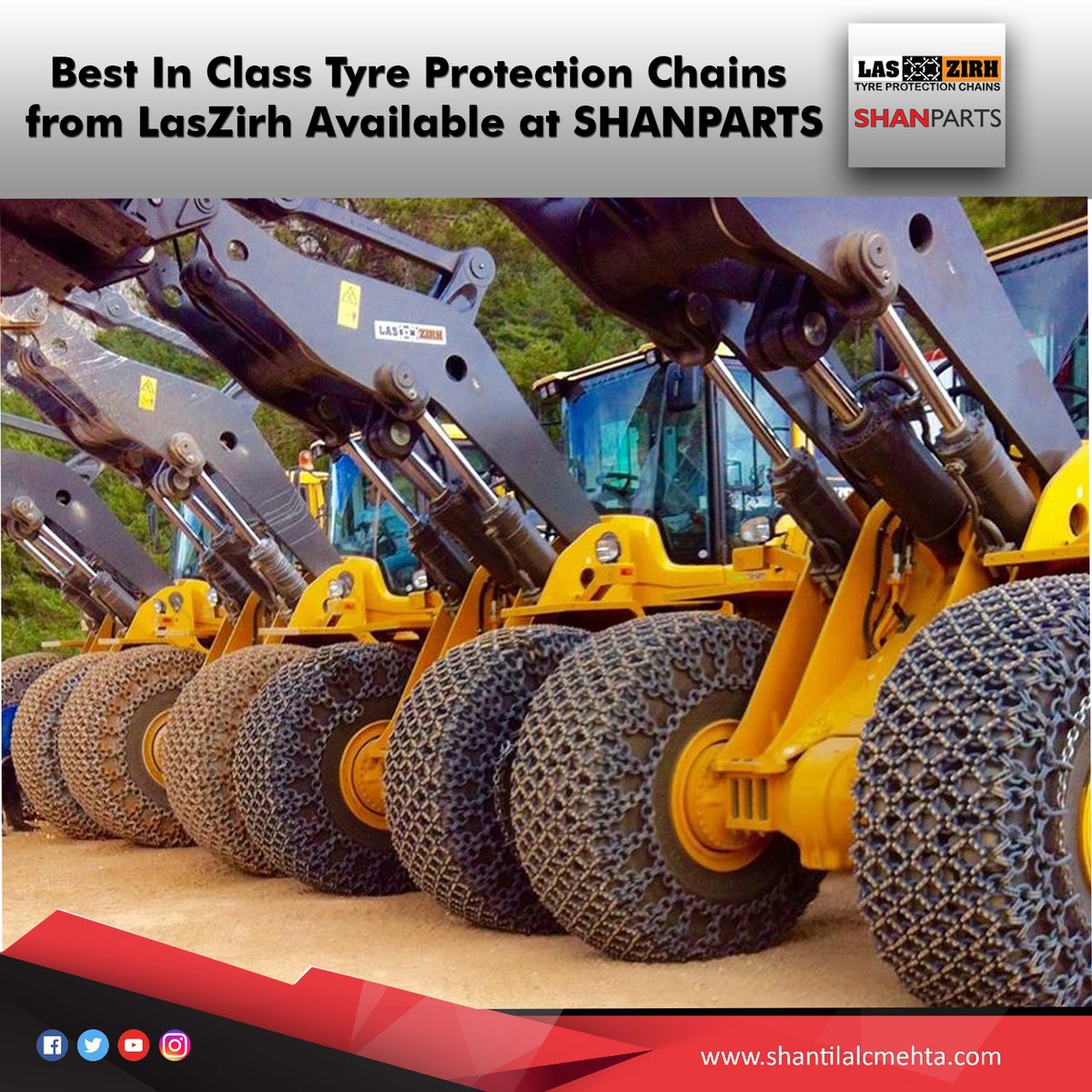 ItrIndiaPvtLtd's tweet photo. Want to Save Tyre Costs & Tyre Related Downtime of your Loaders ?
Ask us How.
#SHANPARTS
#LasZirh
#TyreProtectionChains
#TireProtectionChains
#Mining
#HotSlag
#MarbleMining
#73YearsOfSparesService
#QualitySpareParts https://t.co/W728RCZpDv