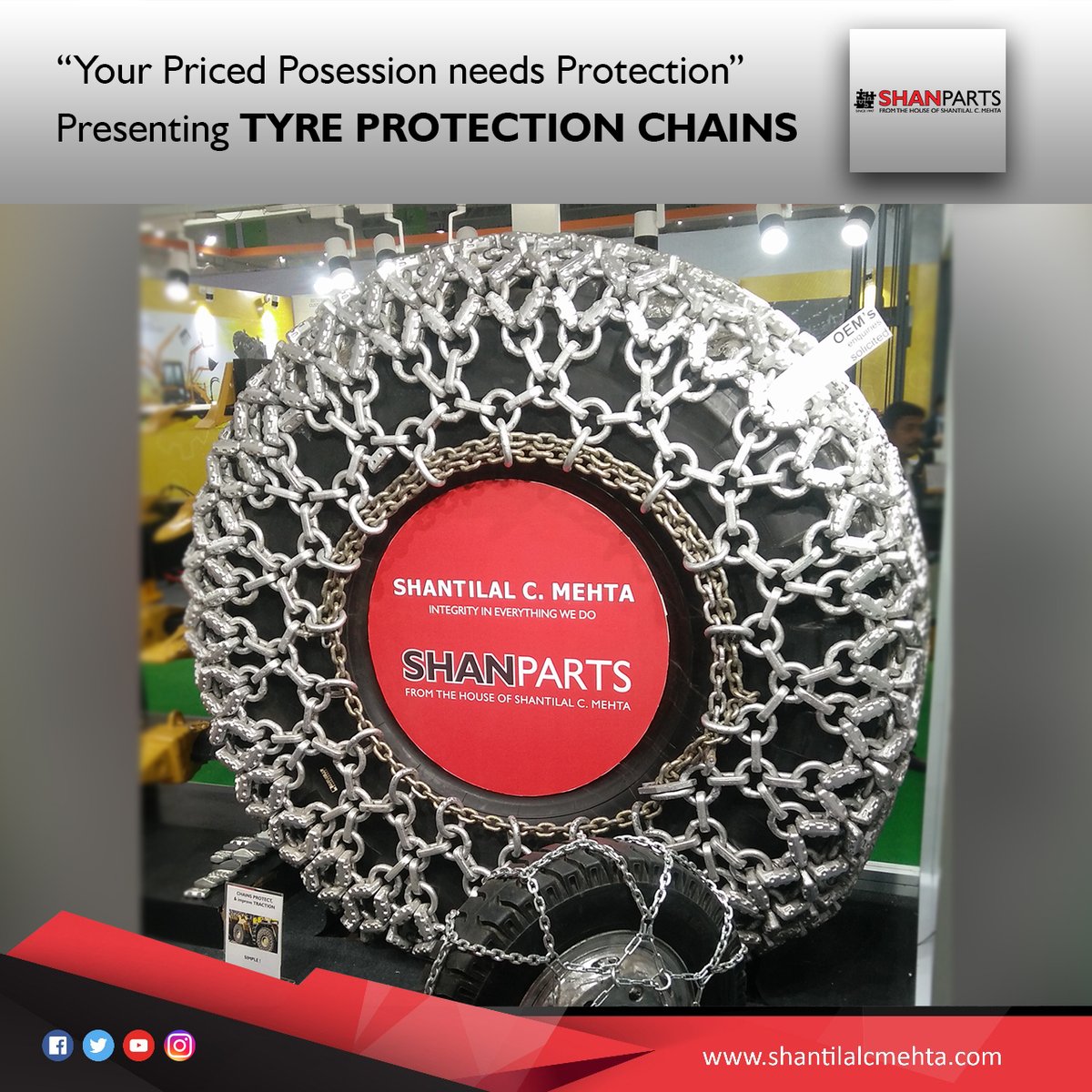 ItrIndiaPvtLtd's tweet photo. Want to Save Tyre Costs & Tyre Related Downtime of your Loaders ?
Ask us How.
#SHANPARTS
#LasZirh
#TyreProtectionChains
#TireProtectionChains
#Mining
#HotSlag
#MarbleMining
#73YearsOfSparesService
#QualitySpareParts https://t.co/W728RCZpDv