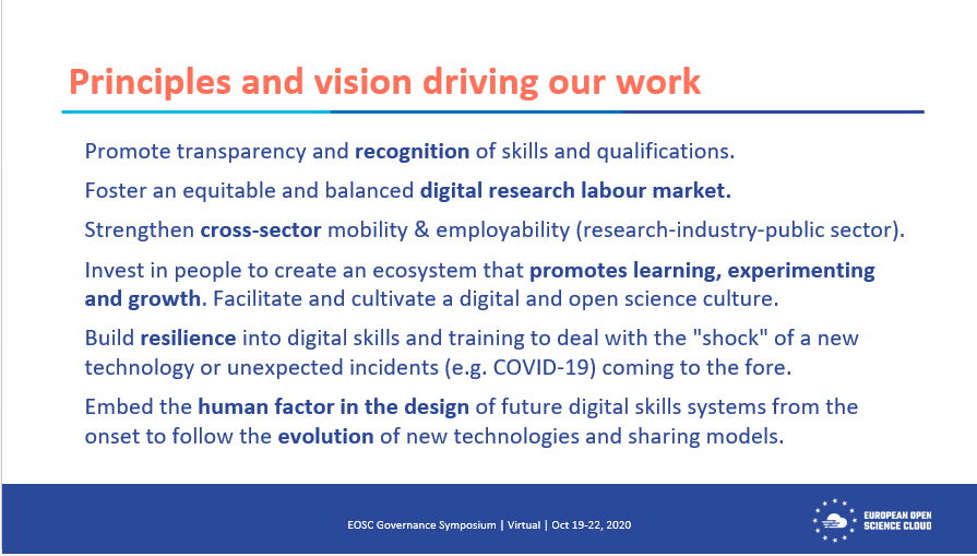 irynakuchma's tweet image. Skills &amp;amp; training WG eoscsecretariat.eu/working-groups… - @nataliamanola
 #EOSCSymposium2020