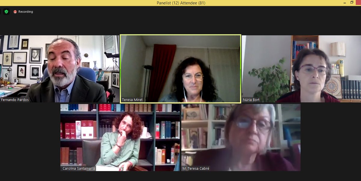 S'acaba la primera part del #JornadaSCATERM2020 amb el debat a partir de les preguntes dels assistents.