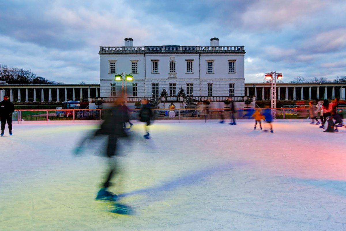 We're so excited that the Queen's House Ice Rink returns this year! With views over the stunning Greenwich Royal Park, it's going to be better than ever. Bring the family along for some festive fun and see this fabulous venue in all its glory too ⛸️❄️ <a href="/rmgvenues/">RMG Venues</a> #london