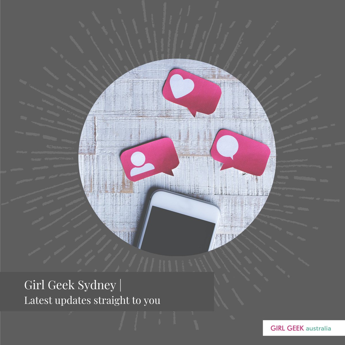 geeq_australia's tweet image. Missing out on the latest Girl Geek Sydney updates and events? Follow us on social media - we regularly post about community matters, events and collaborations. Also find us on Facebook (@GirlGeekSydney), LinkedIn (@girl-geek-sydney) and Instagram (@ggdsydney).